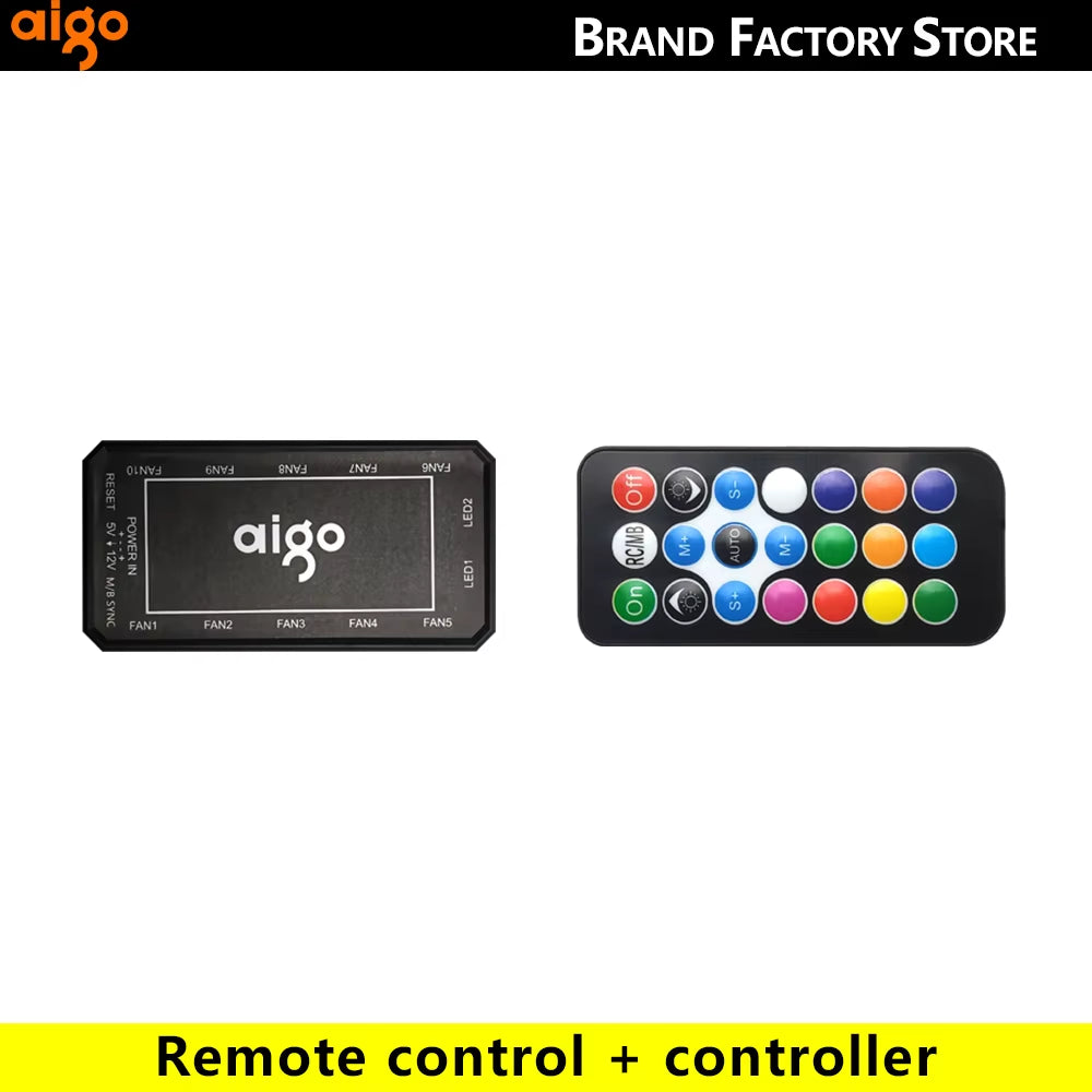 AM12 Rgb Fan Ventoinha PC Controladora 120Mm Computer Case Fan Kit 6Pin Water Cooler CPU Cooling Fans Argb 12Cm Ventilador